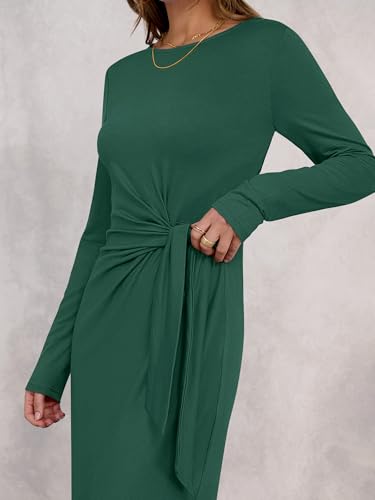 Image of ANRABESS Women's Fall Long Sleeve Casual Maxi Dress