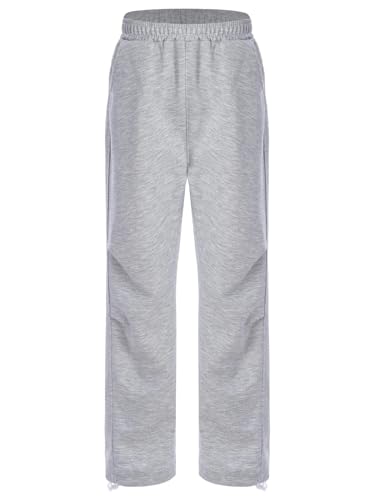 Jhaoyu Kids Boys Girls Sweatpants Sport Pants Elastic Waistband Drawstring Hem with Three Pockets Toursers Daily Wear