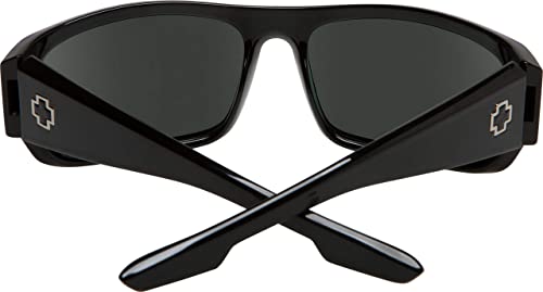 Spy Optic Piper, Rectangular Wrap Sunglasses, Color And Contrast Enhancing Lenses, Black - Grey Polarize Lenses #TOP3