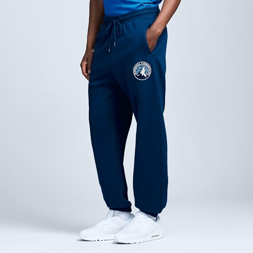 Game 7 x NBA Officially Licensed Men's Casual Jogger Fleece Sweatpants with Pockets, Minnesota Timberwolves, L, Navy Game 7 x NBA Officially Licensed Men's Casual Jogger Fleece Sweatpants with Pockets, Minnesota Timberwolves, L, Navy - Image 2
