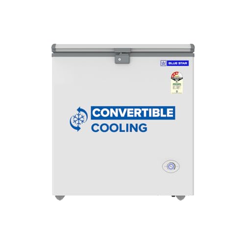 Image of Blue Star HT3-N180, 180 Liter Hard Top Single Door Deep Freezer (161 Liter, White, 3-star)