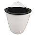 Topfblumentöpfe runde Blumentöpfe an der Wand montierte Blumentöpfe Mode runde Harz hängende Korbpflanzen Topfblumentöpfe an der Wand montierte Design-Blumentöpfe - White130 #