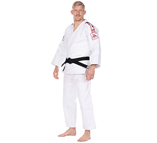 Fuji Usa Judo Single Weave Judo Gi Uniform & White Belt - Kids & Adults Cotton Training Gi For Judo And Karate, White, Size 0 #TOP3