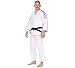FUJI Double Weave Judo Gi, Thick Collar Cotton-Blend Judo Uniform , White, 6