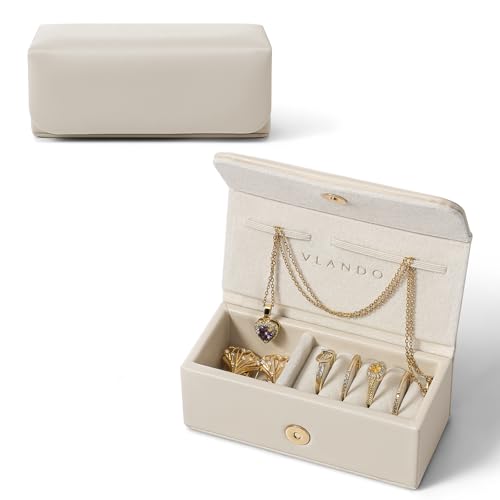 VLANDO Small Jewellery Box Travel Jewellery Box for Women Gifts for Women