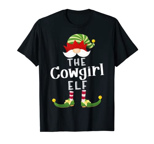 Cowgirl Elf Lutins Gnomes Elfes Noël T-Shirt