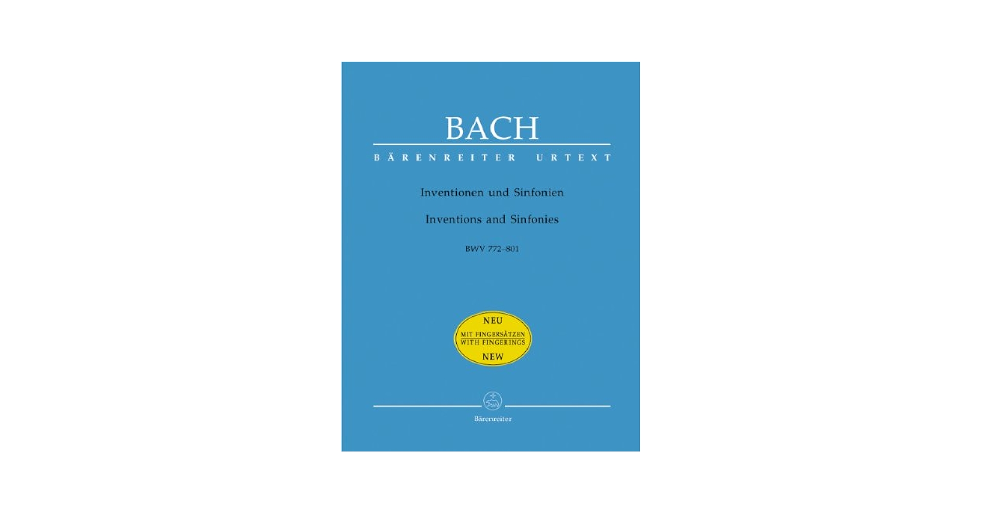 Inventions & Sinfonias BWV 772-801 with fingerings (Piano