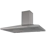 SIA CHL100SS 100cm Stainless Steel Chimney Cooker Hood Kitchen Extractor Fan