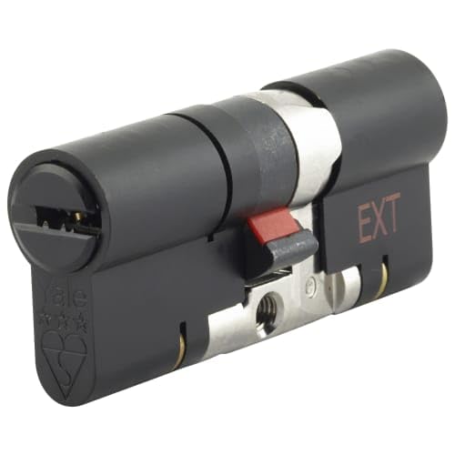 Yale Matt Black Brass 45/45 Euro Cylinder lock