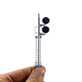 100% rame e policarbonato Segnale luminoso FS a due vele segnale semaforico con micro led rosso, giallo, verde realizzato in diverse scale N, H0, 0 3V 12V - FR33 (Scala N - 3V)