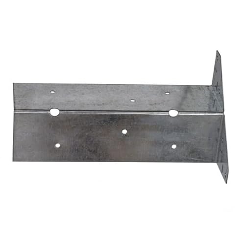 BPC Fixings Galvanised Arris Rail Bracket 8-Piece Set, 300 mm Long