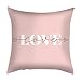 ZSQCVB Poszewki na poduszki na zewnątrz, 40 x 40 cm, alfabet, ulubiony, biały, czarny, różowy, dekoracyjne poduszki na łóżko, dekoracyjne poduszki na kanapę, do sypialni, sofy, salonu, łóżka, krzesła, 4 sztuki, miękkie, przytulne