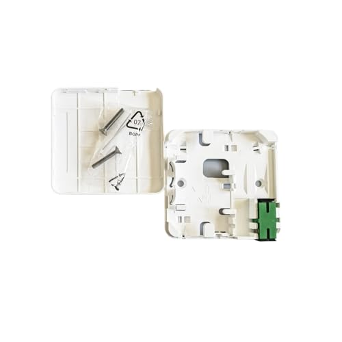 Boîtier d'accès SC 2120-T-1 fibre optique avec pigtails et adaptateurs verts