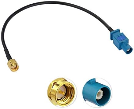 M.I.C. SKAA-59B: Samochodowy adapter anteny samochodowej adapter anteny samochodowej: 1 x Fakra i 1 x gniazdo SMA - podwójny zamiennik wtyczki Fakra do VW Skoda Audi Seat RCD AV8V6 AB8 AVM8 AVM9 AU7