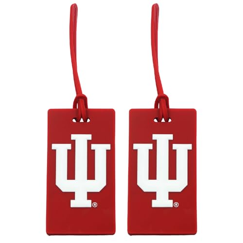 Indiana Hoosiers Pack of 2 PVC Luggage Tags