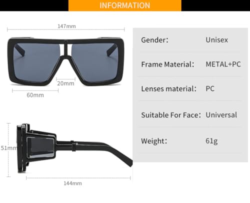 Lunettes de soleil dessus plat femmes grand format design luxe classique