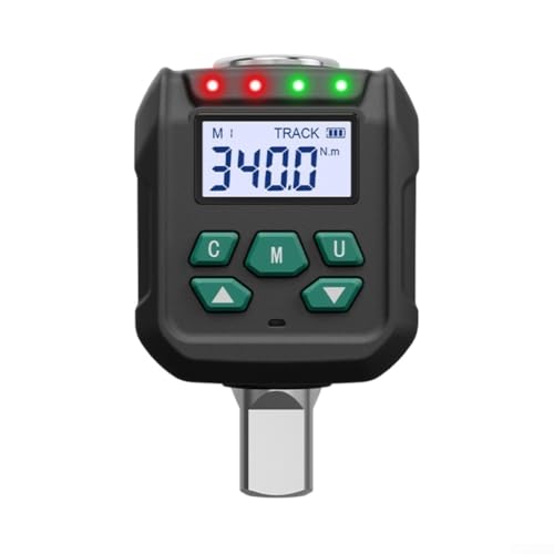 Adaptateur de clé dynamométrique numérique 1,27 cm, précision ± 2 % avec 9 préréglages, mode crête/piste pour réparation automobile et industrielle (20-400)