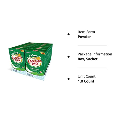 Canada Dry Powder Drink Mix – Sugar Free & Delicious (Original Ginger Ale, 72 Sticks) #TOP1