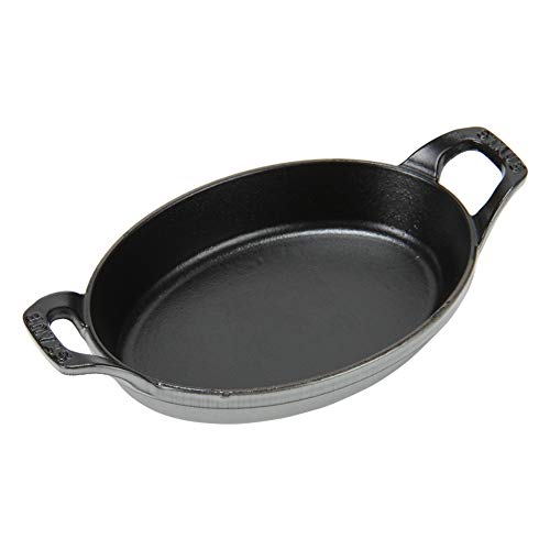 [ �X�g�E�u �� ] Staub �I�[�o�� �X�^�b�J�u���f�B�b�V�� 21cm �O���^���M IH�Ή� �z�[���[ ������� �I�[�u���M 1302118/40509-559-0 �O���t�@�C�g�O���[ Oval Stackable Dish graphite gre