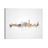 olio su tela venezia Stampa artistica su tela canvas PRO ARTIST MATTE 340 gr con skyline di Venezia in stile acquerello, realizzata con tecnologia a 12 colori per una resa brillante e fedele ai toni originali dell'illustrazione, perfetta per dare carattere a qualsiasi parete