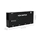 Ieron 4 PC auf 1 Monitor VGA Switch Box, VGA Switch 4 IN 1 Out VGA Audio Video Switcher Box, mit manueller Umschalttaste Full HD 1080P für Laptop, Fernseher, Projektor