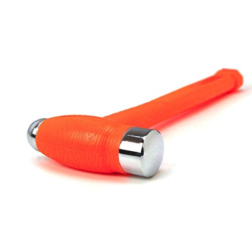 XtremepowerUS 4-Piece Set 2-Pound Dead Blow Hammer Dual Head Ball Peen Blow 32oz Non-Slip Handle, Orange - Thumbnail 6