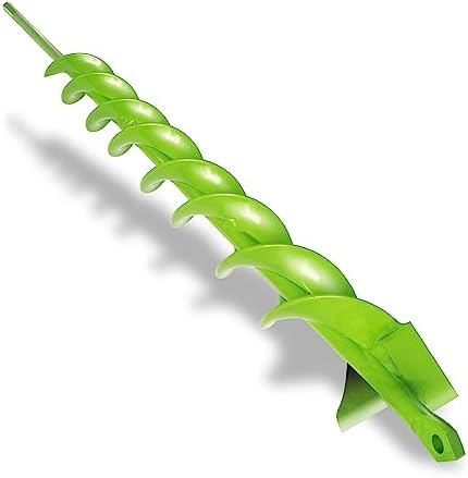 23" x 1.5" Upgraded Auger Drill Bit with Sharp Thickended Blades 8 Laps Spiral Blades-Rapid Speed Transfer Soils to Edge Ice Augers for Ice Fishing for Planting,Soil Auger for Post Hole Digger