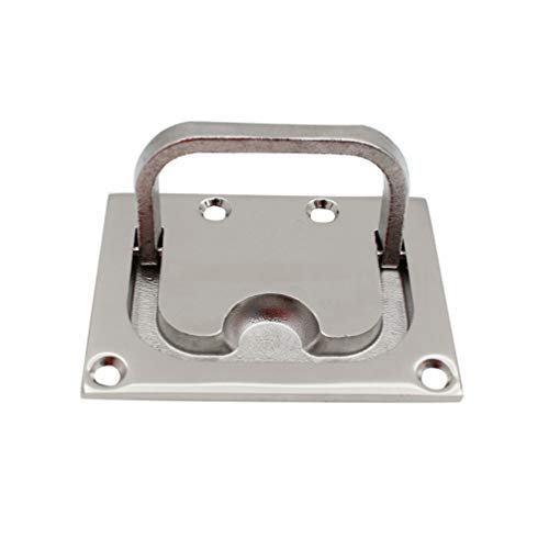 Scicalife Anel de Barco para Argola de Elevação Flush Puxador Argola para Barco e Barco (Prata)