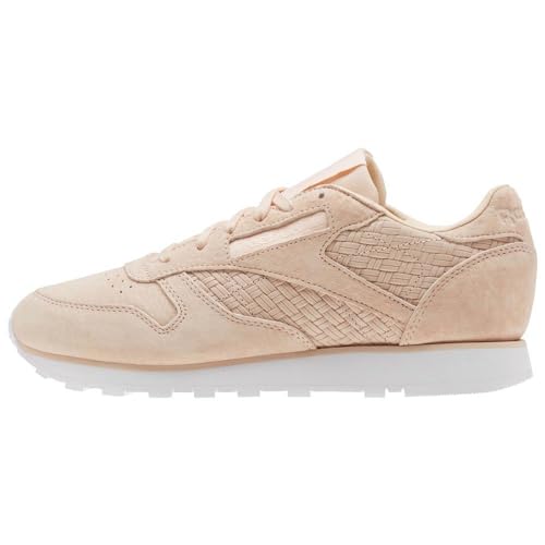 Reebok - Classic Leather Woven EMB - Baskets - Femme - Rose (Pink/Desert Dust/White) - 35.5 EU