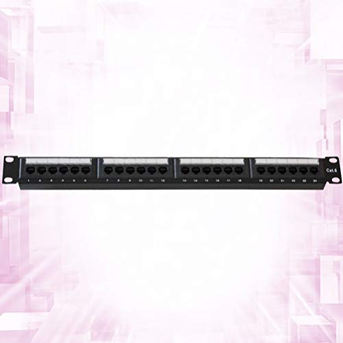 Mobestech Quadro de distribuição Rj45 não blindado 1Pc profissional e durável Cat.6 (prata)