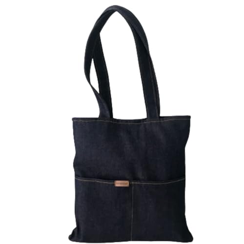 Bolsa Ecobag Jeans reforçada, escola trabalho passeio dia dia