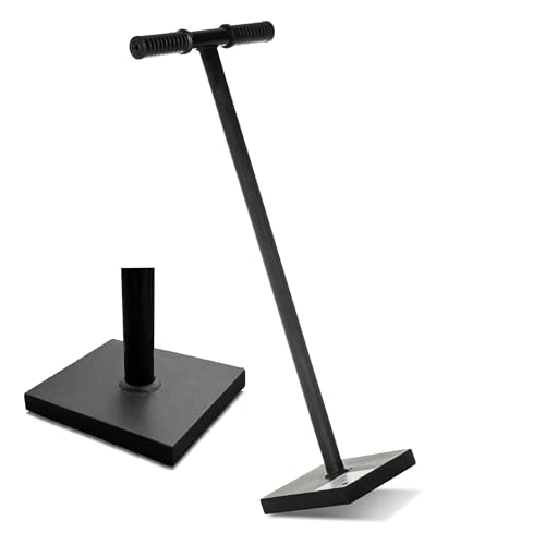 Küpper Betonstampfer aus Stahl, Grundplatte 20x20 cm, 84 cm hoch Art.-Nr. 8409, Bodenstampfer und Erdstampfer zum Verdichten (Schwarz)