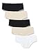 Produktbild Iris & Lilly Damen Hipster-Unterwäsche ohne Abzeichnen Mikrofaser, 5er-Pack, Sand/Schwarz/Weiß, 40