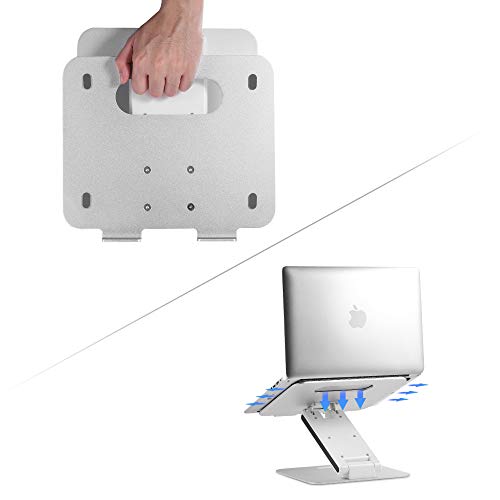 SKYZONAL Aluminum Notebook Desktop Stand Height Adjustable Laptop Stand for Computer PC Notebook MacBook Ipad