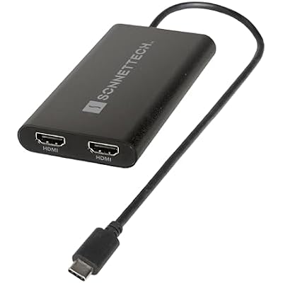 SoNNeT DisplayLink USB-C to Dual 4K 60Hz HDMI Adapter