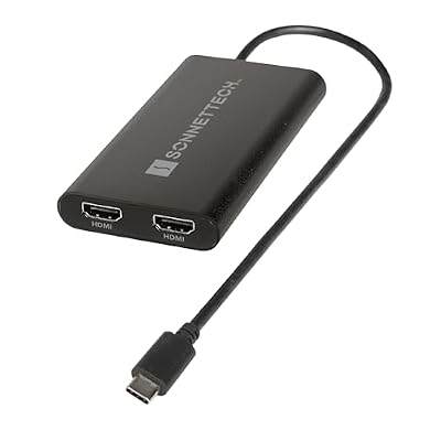 SoNNeT DisplayLink USB-C to Dual 4K 60Hz HDMI Adapter