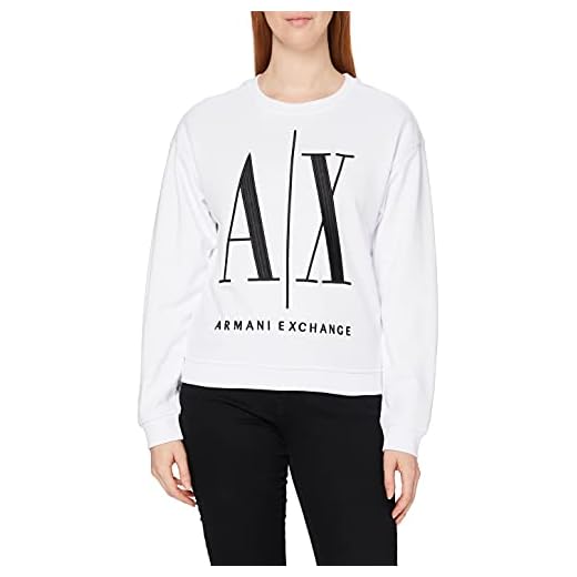 Armani Exchange Dam icon Project Sweatshirt, Vit, S