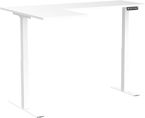 Miniatura 164 de FLEXISPOT Escritorio de esquina profesional con motor dual en forma de L, escritorio eléctrico de pie, escritorio de pie con altura ajustable, mesa