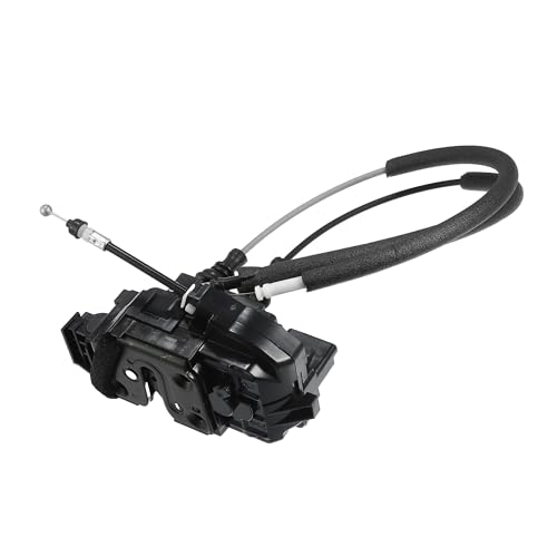 Image of X AUTOHAUX Replacement Front Right Passenger Side Power Door Lock Actuator Motor with Cable for Hyundai Sonata 2008-2010 Door Latch Actuator Assembly Replace No.813203K530 Black