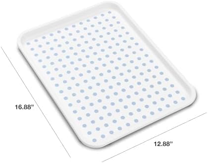 Bandeja para baño madesmart azul 16.88 x 12.88 x 1.09 in miniatura 2