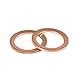 X AUTOHAUX 5pcs Copper Washer Flat Sealing Gasket Ring Spacer for Car 18 x 25 x 1.5mm