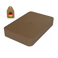 FUX 100 Unterlegplatten Abstandshalter Kunststoff 60x40 mm - Stärke 10 mm - Verglasungsklötze & Montagekeile für Fenster, Holzbau & Terrasse