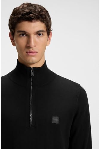 BOSS Hommes Kanobix S Pull en Coton et Cachemire à col Camionneur