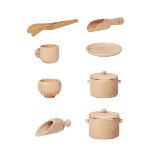 Vaisselle jouet cuisine pour garçon et filles motricité fine 8 pièces