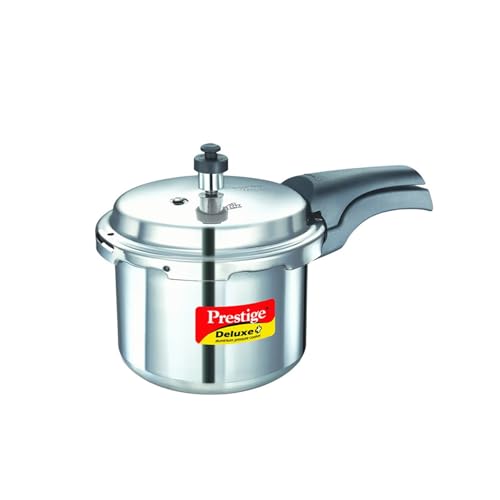 Prestige Deluxe Plus Aluminum Pressure Cooker, 3 Liter