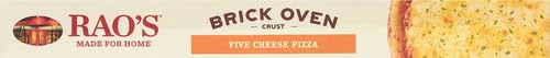 Miniatura 11 de Rao's Pizza congelada hecha para el hogar, cinco queso, corteza de horno de ladrillo, hecha con mozzarella, provolone, fontina, parmesano y romano