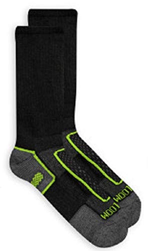 Fruit of the Loom Boys' 6-Pair Half Cushion Crew Socks (Medium, Black)3