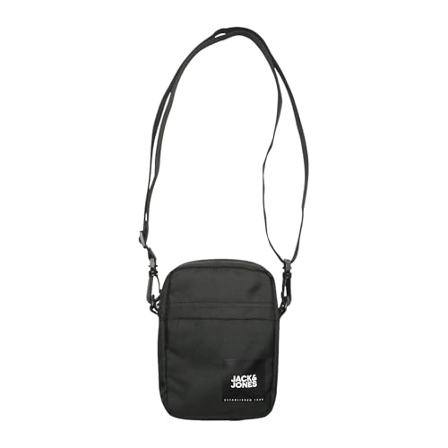 JACK & JONES Herren Jacjamie Small Slingbag Schultertasche, Schwarz, Einheitsgröße