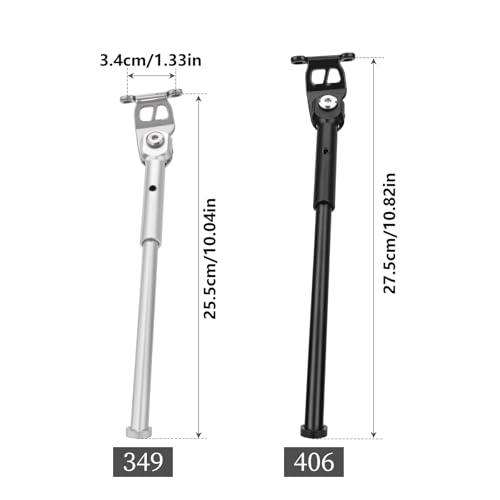 Soporte de bicicleta lateral ajustable de aluminio antideslizante 3