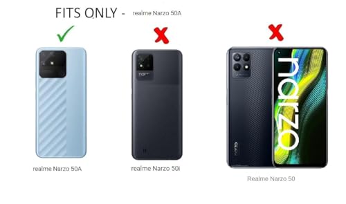 Image of Case Creation Brand - Mobile Cover for Realme Narzo 50a (Soft & Flexible Back Case), Transparent